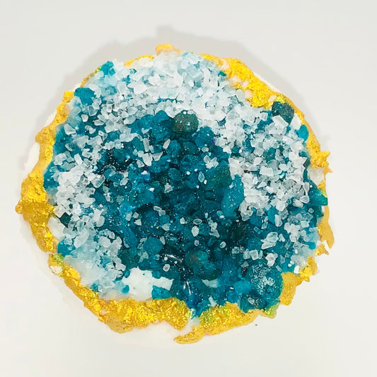 Green Aquamarine- Geode Bath Bomb